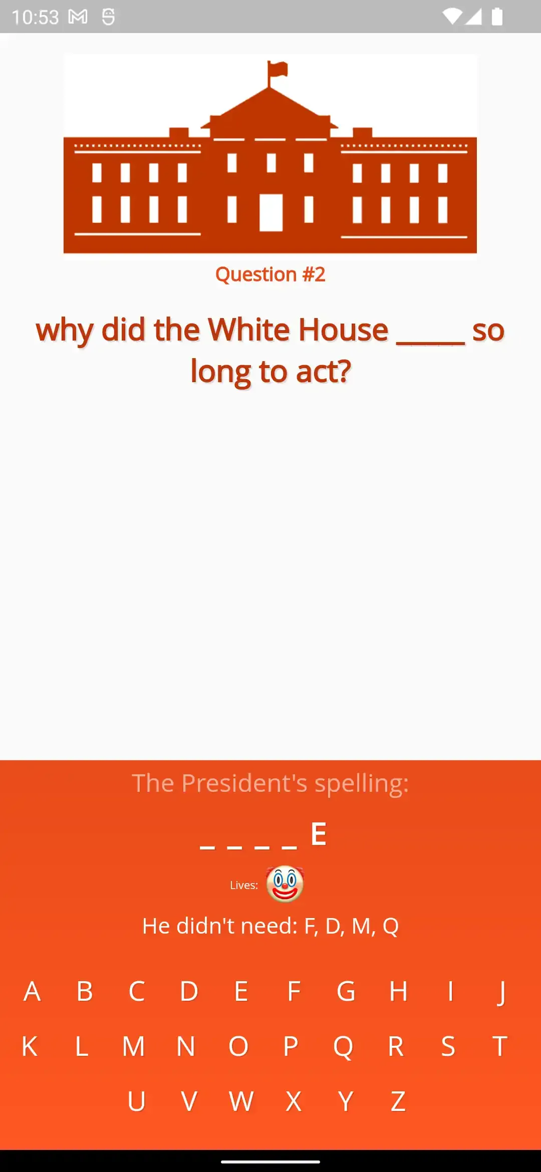 Screenshot of app