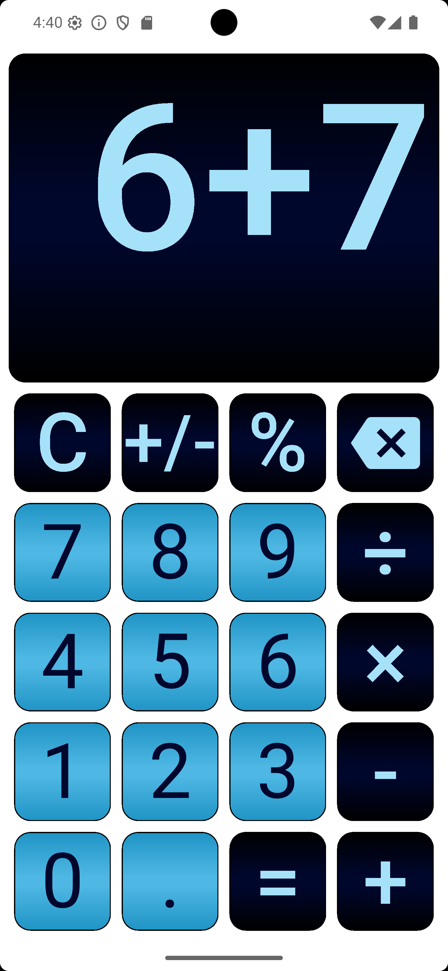 Big Finger Calculator Custom Themes